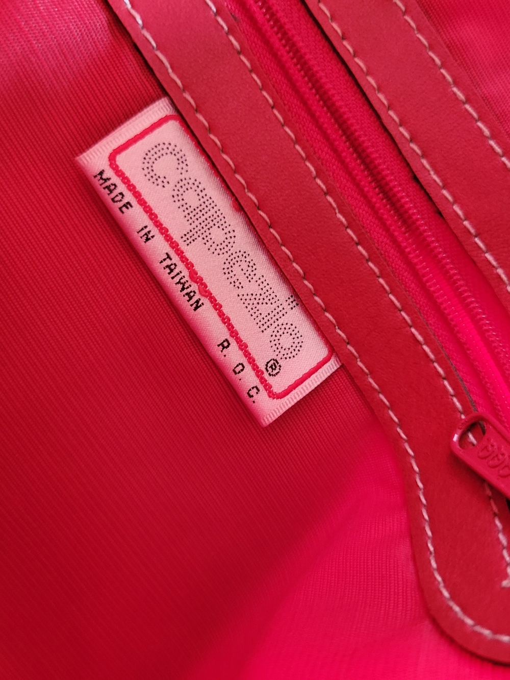 1887 Capezio Red Leather Shoulder Hobo Vintage - Picture 6 of 8